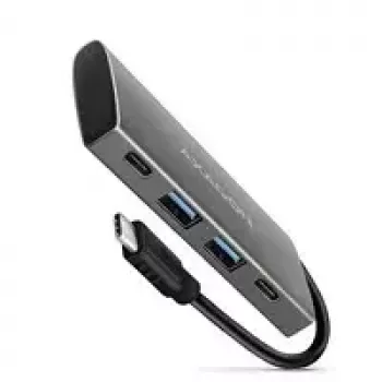 AXAGON HMC-4G2, USB-C 3.2 Gen 2 10 Gb/s šakotuvas, 2x USB-A + 2x USB-C prievadai, USB-C kabelis 13 cm