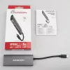 Axagon HMC-5G2 USB 10Gbps hub, 2x USB-A, 2x USB-C, HDMI 4k/60Hz, PD 100W, USB-C kabelis