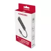 Axagon HUE-MSA SuperSpeed USB-A jungiklio šakotuvas 4x USB 3.0 aktyvus - 20 cm juodas USB 3.2 Gen 1 (3.1 Gen 1) Type-A 5000 Mbit/s pilkas