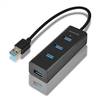 Axagon HUE-S2B 4x USB 3.0 ĮKROVIMO šakotuvas, maitinimas micro USB
