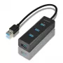 Axagon HUE-S2B 4x USB 3.0 ĮKROVIMO šakotuvas, maitinimas micro USB
