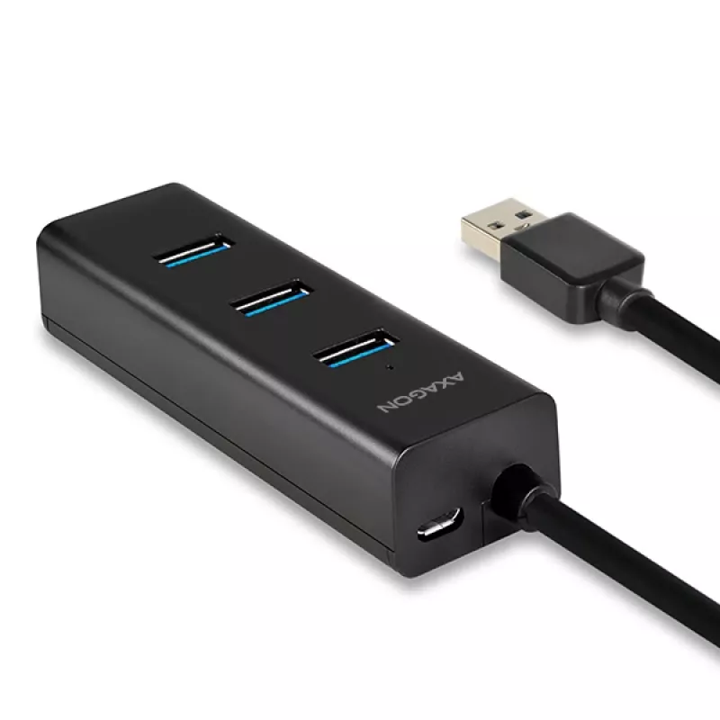 Axagon HUE-S2B 4x USB 3.0 ĮKROVIMO šakotuvas, maitinimas micro USB