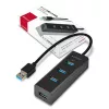 Axagon HUE-S2B 4x USB 3.0 ĮKROVIMO šakotuvas, maitinimas micro USB