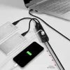Axagon HUE-S2BL 4x USB 3.0 ĮKROVIMO šakotuvas su 1,2 m kabeliu, maitinimo mikro USB