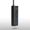 Axagon HUE-S2BL 4x USB 3.0 ĮKROVIMO šakotuvas su 1,2 m kabeliu, maitinimo mikro USB