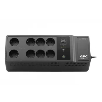 APC Back-UPS BE850G2-GR - Avarinis maitinimo šaltinis 8 lizdai, 850VA, 2 USB įkrovikliai, 1 USB duomenų prievadas
