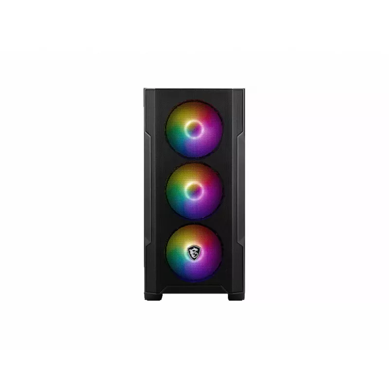 MSI MAG Forge M100R Midi bokštas juodas, permatomas