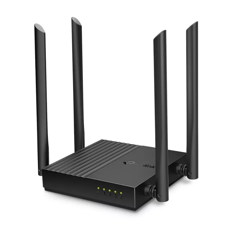 TP-Link ARCHER A64 belaidis maršrutizatorius Gigabit Ethernet dviejų juostų (2,4 GHz / 5 GHz) Juoda