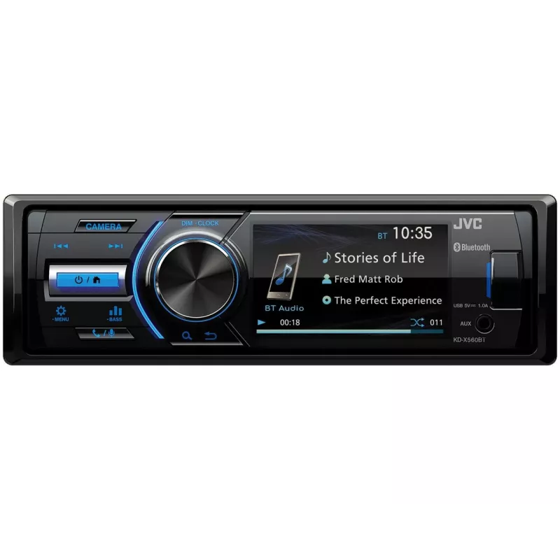 JVC KD-X560BT Juoda 180 W Bluetooth