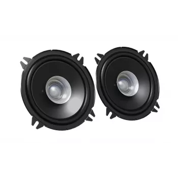 Automobilinis garsiakalbis JVC CS-J510X — 2 krypčių apvalus 13 cm (4 colių), 30 W vardinė / 250 W maksimali galia, 4 Ω, žėručio kūgis, montavimo gylis 4,35 cm (2 vnt.)