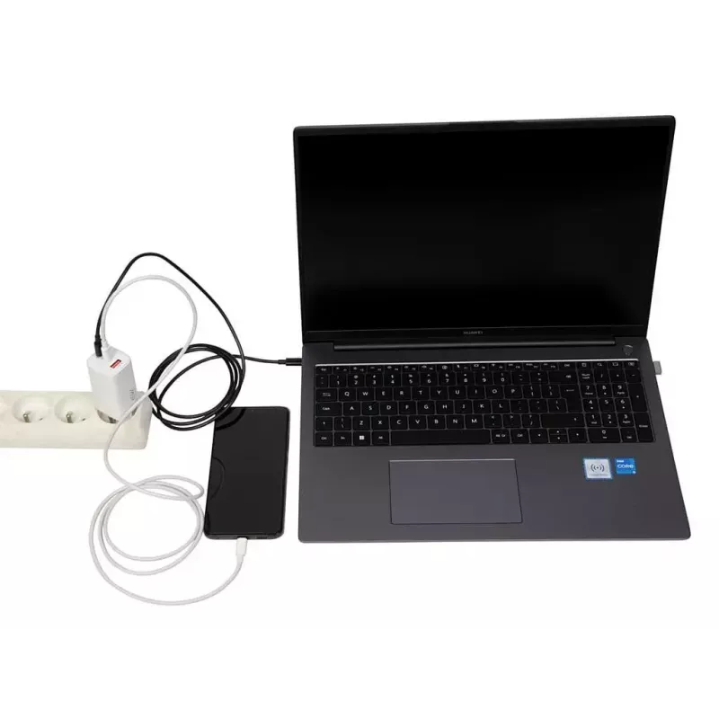 IBOX mobiliojo įrenginio įkroviklis ILUC65W, 65 W, 2x USB-C + 1x USB-A, baltas, 1,5 m kabelis