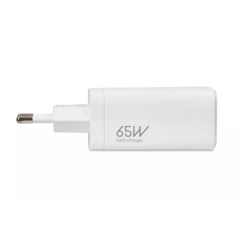 IBOX mobiliojo įrenginio įkroviklis ILUC65W, 65 W, 2x USB-C + 1x USB-A, baltas, 1,5 m kabelis
