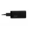 Kintamosios srovės mobiliesiems įrenginiams skirtas įkroviklis IBOX ILUC65B — 65 W, 3x USB (2x USB‑A Gen1, 1x USB‑C), juodas, 100–240 V