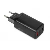 Kintamosios srovės mobiliesiems įrenginiams skirtas įkroviklis IBOX ILUC65B — 65 W, 3x USB (2x USB‑A Gen1, 1x USB‑C), juodas, 100–240 V
