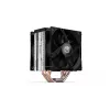 Aušintuvas ENDORFY Fera 5 Dual Fan — 2x 120 mm PWM ventiliatoriai, 4 šilumos vamzdeliai, TDP 220 W, suderinamas su LGA 2011 ir daugeliu lizdų, juodas