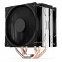 Aušintuvas ENDORFY Fera 5 Dual Fan — 2x 120 mm PWM ventiliatoriai, 4 šilumos vamzdeliai, TDP 220 W, suderinamas su LGA 2011 ir daugeliu lizdų, juodas