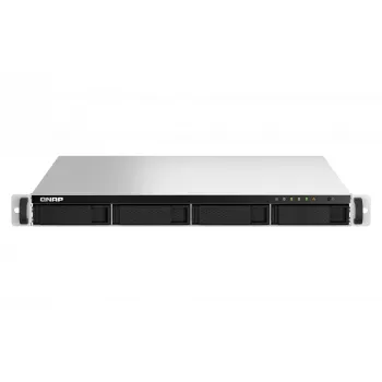 QNAP TS-464U-RP NAS stelažinis (1U) Intel® Celeron® N5095 8 GB DDR4 0 TB QNAP Turbo System aliuminis, juodas