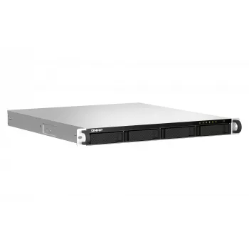 QNAP TS-464U-RP NAS stelažinis (1U) Intel® Celeron® N5095 8 GB DDR4 0 TB QNAP Turbo System aliuminis, juodas
