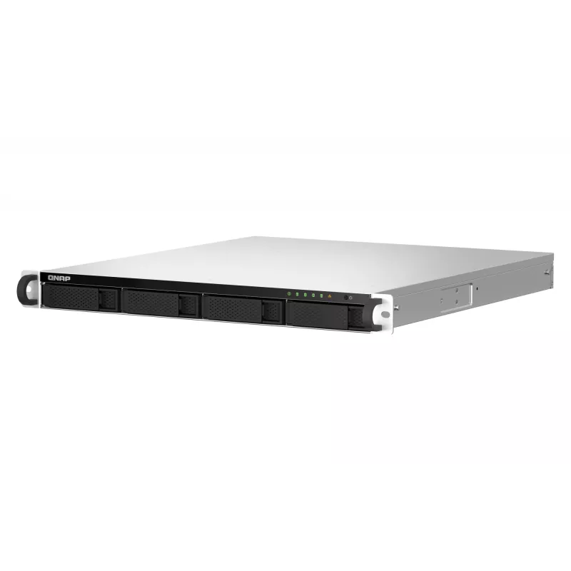 QNAP TS-464U-RP NAS stelažinis (1U) Intel® Celeron® N5095 8 GB DDR4 0 TB QNAP Turbo System aliuminis, juodas