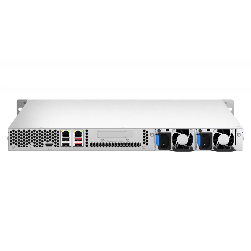 QNAP TS-464U-RP NAS stelažinis (1U) Intel® Celeron® N5095 8 GB DDR4 0 TB QNAP Turbo System aliuminis, juodas