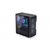 PC korpusas ENDORFY Regnum 400 ARGB Tower Black — ATX, grūdintas stiklas, ARGB, 3x120mm priekyje, 1x120mm gale, palaiko GPU 37 cm