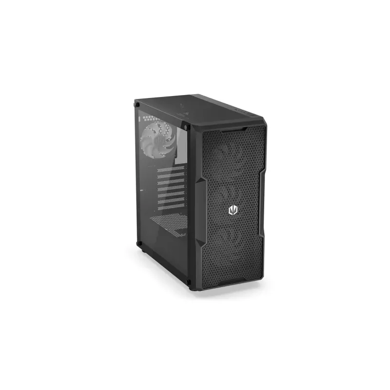 PC korpusas ENDORFY Regnum 400 ARGB Tower Black — ATX, grūdintas stiklas, ARGB, 3x120mm priekyje, 1x120mm gale, palaiko GPU 37 cm