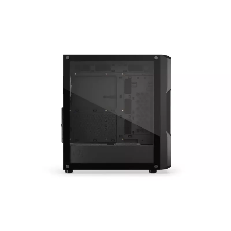 PC korpusas ENDORFY Regnum 400 ARGB Tower Black — ATX, grūdintas stiklas, ARGB, 3x120mm priekyje, 1x120mm gale, palaiko GPU 37 cm