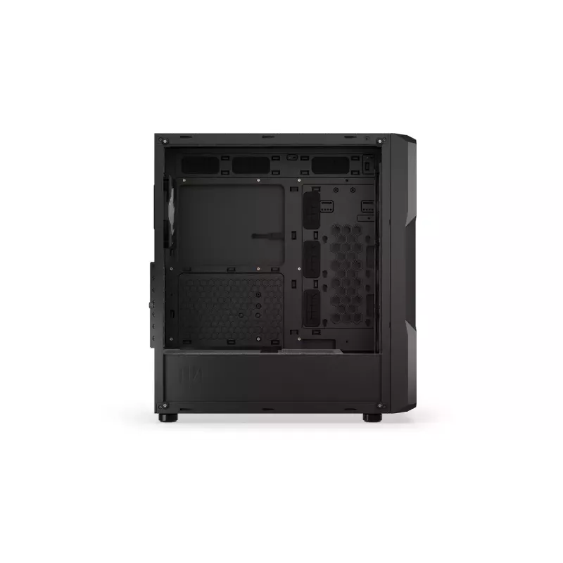 PC korpusas ENDORFY Regnum 400 ARGB Tower Black — ATX, grūdintas stiklas, ARGB, 3x120mm priekyje, 1x120mm gale, palaiko GPU 37 cm
