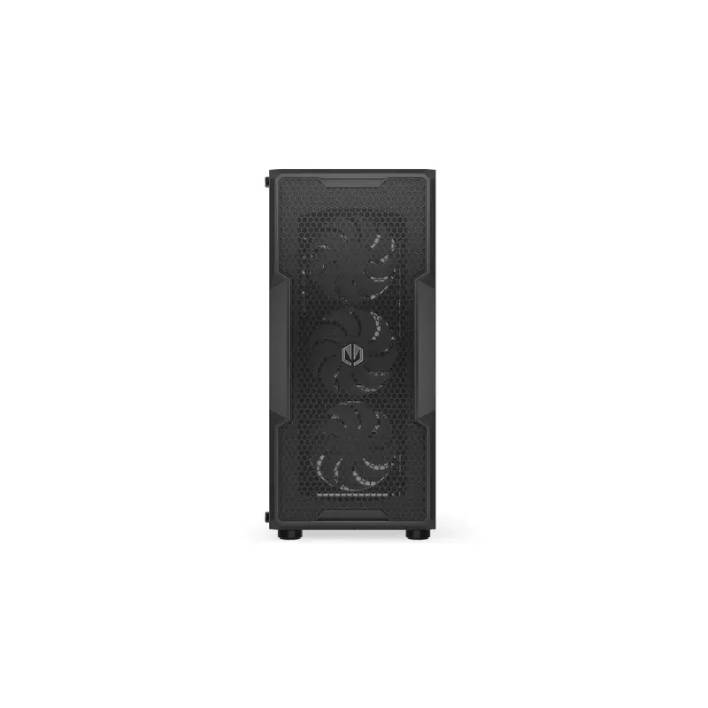 PC korpusas ENDORFY Regnum 400 ARGB Tower Black — ATX, grūdintas stiklas, ARGB, 3x120mm priekyje, 1x120mm gale, palaiko GPU 37 cm