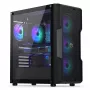 PC korpusas ENDORFY Regnum 400 ARGB Tower Black — ATX, grūdintas stiklas, ARGB, 3x120mm priekyje, 1x120mm gale, palaiko GPU 37 cm
