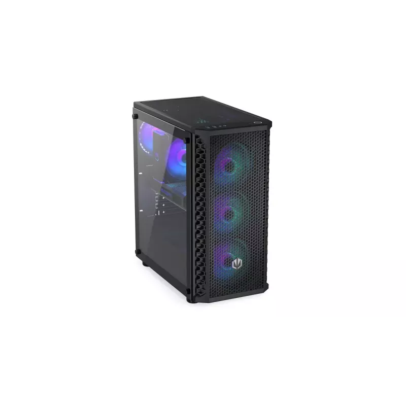 PC korpusas ENDORFY Signum 300 ARGB Tower Juoda — ATX, grūdintas stiklas,…