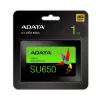 2.5 col. SATA III SSD ADATA SU650 1 TB — 520 MB/s skaitymo, 450 MB/s rašymo, 3D NAND, 2,5 col.