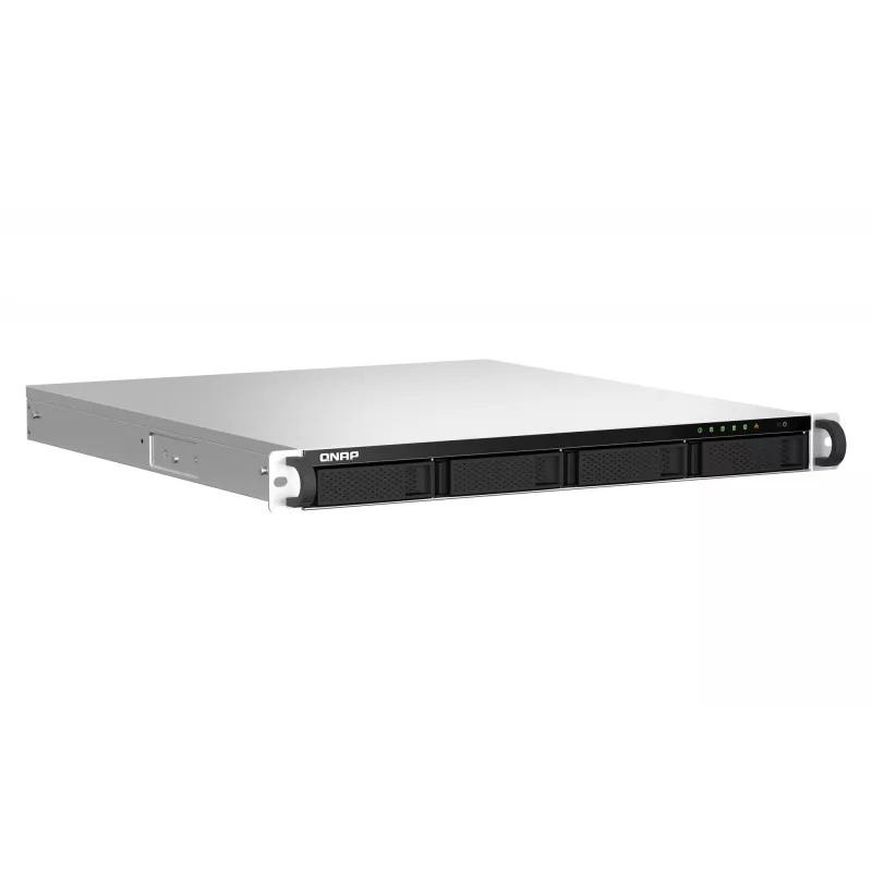 QNAP TS-464U NAS stelažas (1U) Intel® Celeron® N5095 8 GB DDR4 0 TB QNAP Turbo System Aliuminis, Juoda