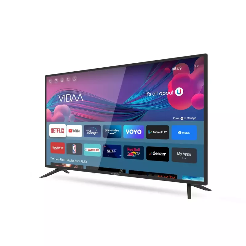 LED televizorius Allview 40iPlay6000-F/1 40 col. (101 cm) FHD, VIDAA, Wi‑Fi, HDMI, USB, juodas