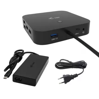 i-tec USB-C HDMI Dual DP Docking Station su Power Delivery 100 W ir universaliu įkrovikliu 100 W