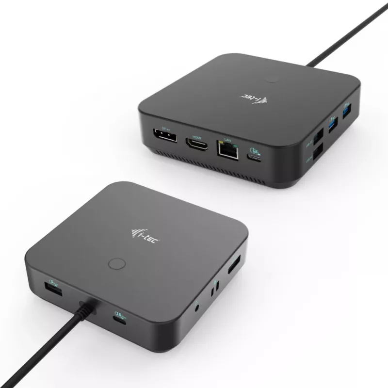 i-tec USB-C HDMI Dual DP Docking Station su Power Delivery 100 W ir universaliu įkrovikliu 100 W