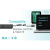 i-tec USB-C HDMI Dual DP Docking Station su Power Delivery 100 W ir universaliu įkrovikliu 100 W