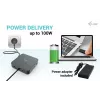 i-tec USB-C HDMI Dual DP Docking Station su Power Delivery 100 W ir universaliu įkrovikliu 100 W