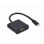 GEMBIRD USB Type-C į HDMI adapterio kabelis, 4K@60Hz, 15 cm, juodas