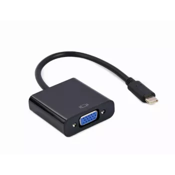 GEMBIRD USB Type-C į VGA ekrano adapteris, 15 cm, juodas
