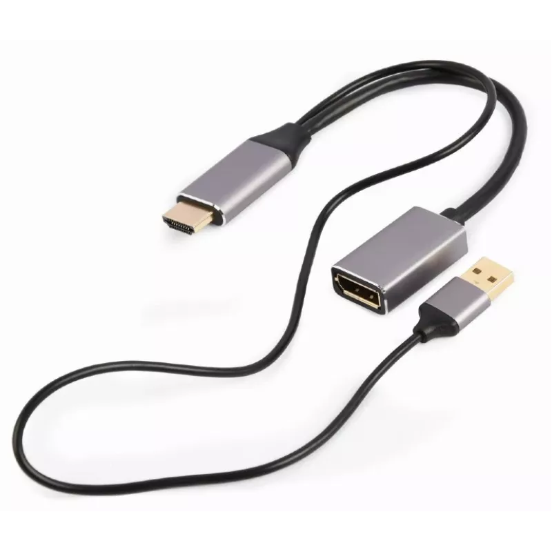 GEMBIRD Active 4K HDMI vyriškas į DisplayPort moterišką adapteris, Juodas