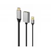 GEMBIRD Active 4K HDMI vyriškas į DisplayPort moterišką adapteris, Juodas