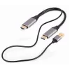 GEMBIRD Active 4K HDMI Vyriškas į DisplayPort Vyrišką Adapterio Kabelis, 2m - Juodas