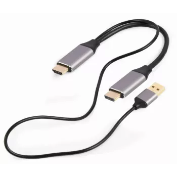 GEMBIRD Active 4K HDMI Vyriškas į DisplayPort Vyrišką Adapterio Kabelis, 2m - Juodas