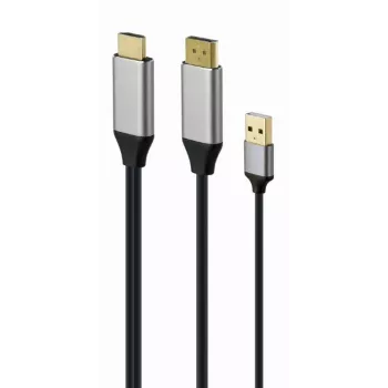 GEMBIRD Active 4K HDMI Vyriškas į DisplayPort Vyrišką Adapterio Kabelis, 2m - Juodas