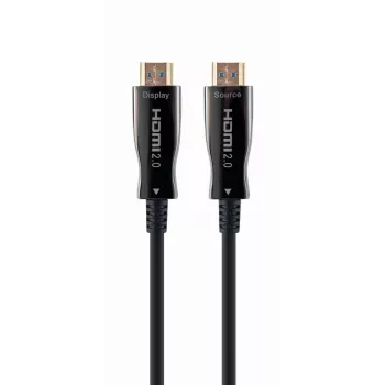 HDMI laidas Gembird CCBP‑HDMI‑AOC‑20M‑02 — 20 m šviesolaidinis HDMI Type A kištukas, HDMI 2.0, 4K@60Hz, HDR, 4:4:4