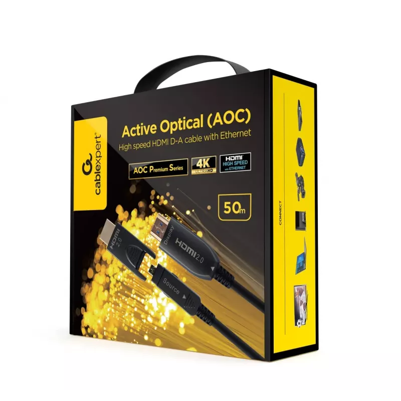 GEMBIRD AOC High speed HDMI D-A kabelis with Ethernet “AOC Premium Series”, 50m