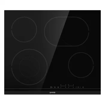 Gorenje ECT643BCSC įmontuojama keraminė kaitlentė 4 zonos, jutiklinis valdymas