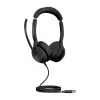 Jabra Evolve2 50 - USB-A MS Stereo, laidinis, biuras/skambučių centras, 20–20000 Hz, 127 g, ausinės, juodos