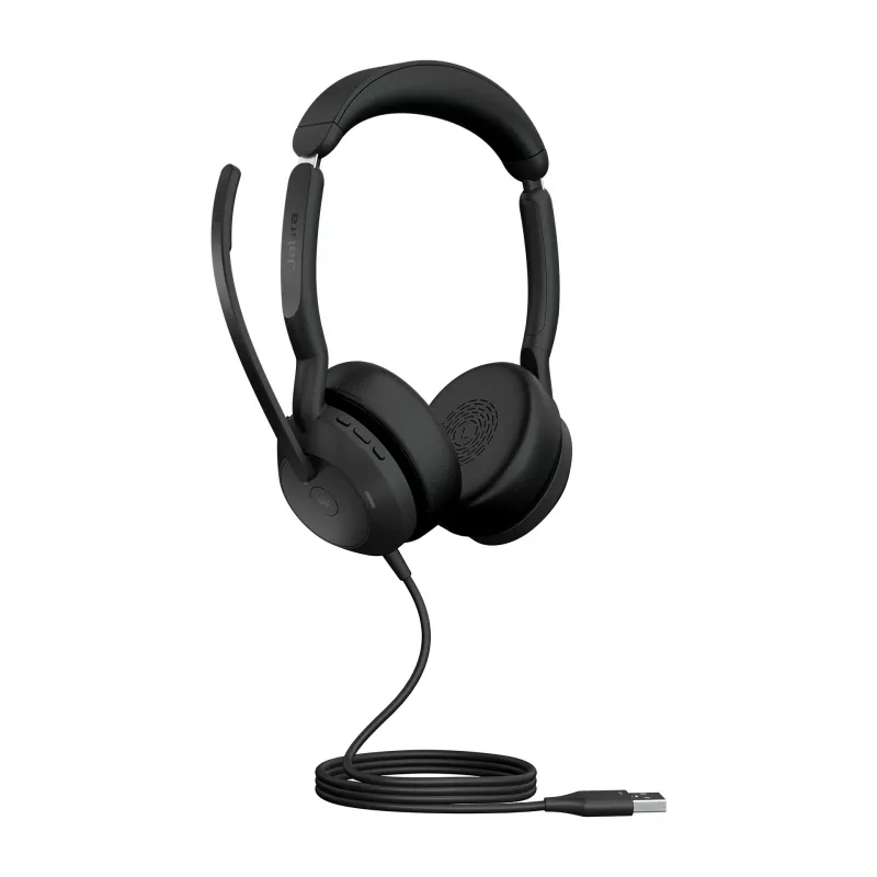 Jabra Evolve2 50 - USB-A MS Stereo, laidinis, biuras/skambučių centras, 20–20000 Hz, 127 g, ausinės, juodos
